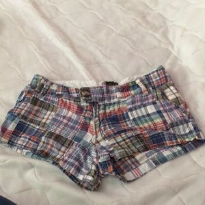Passport brand plaid shorts